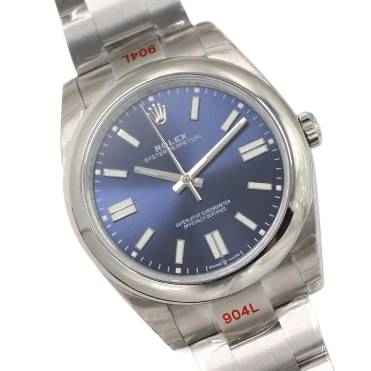 Oyster Perpetual 41mm quadrante blu brillante 114300 - immagine 4