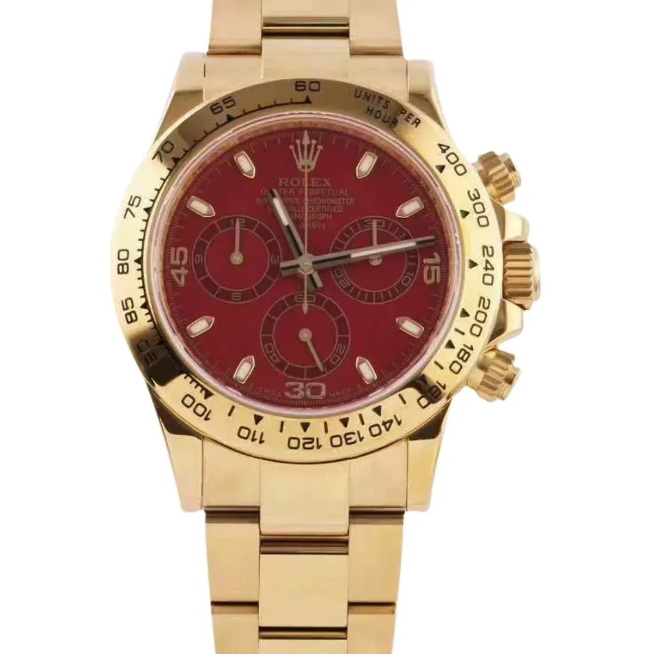 Daytona 116505 Red Dial in Rose Gold
