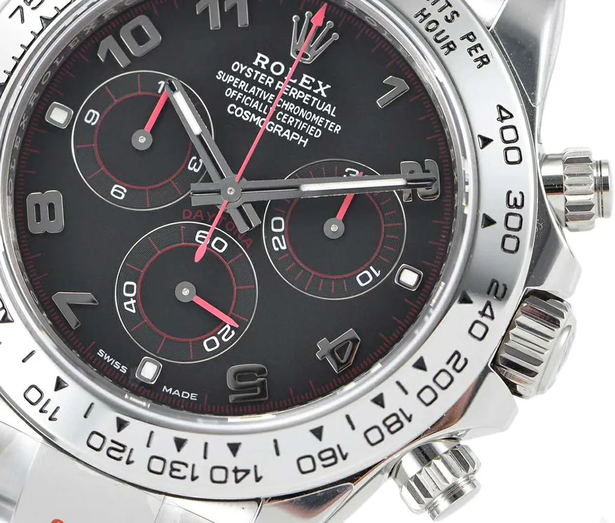 Daytona 116509 schwarzes Zifferblatt in Weißgold – Bild 4