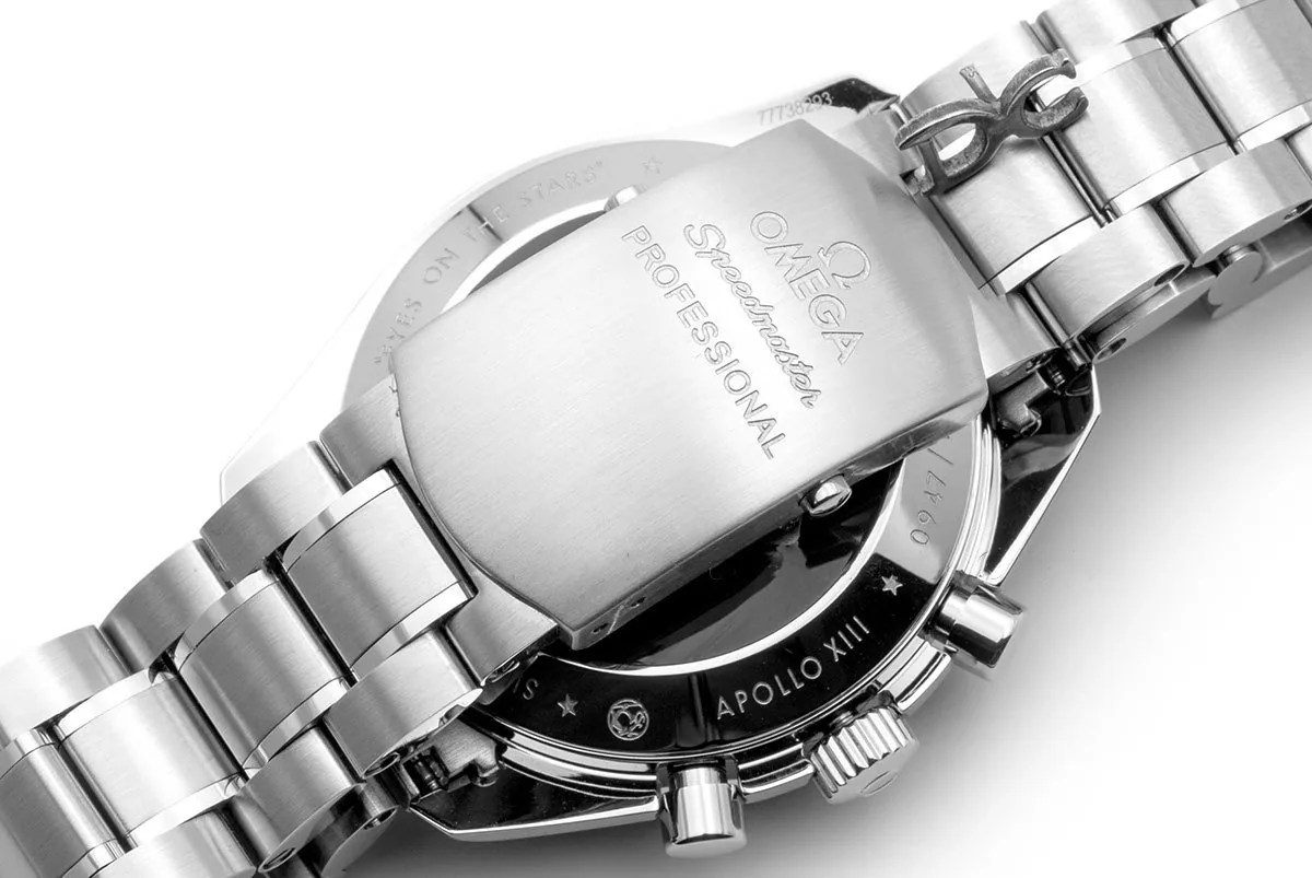 Speedmaster Professional Apollo 13 Silver Snoopy Award su bracciale - immagine 3