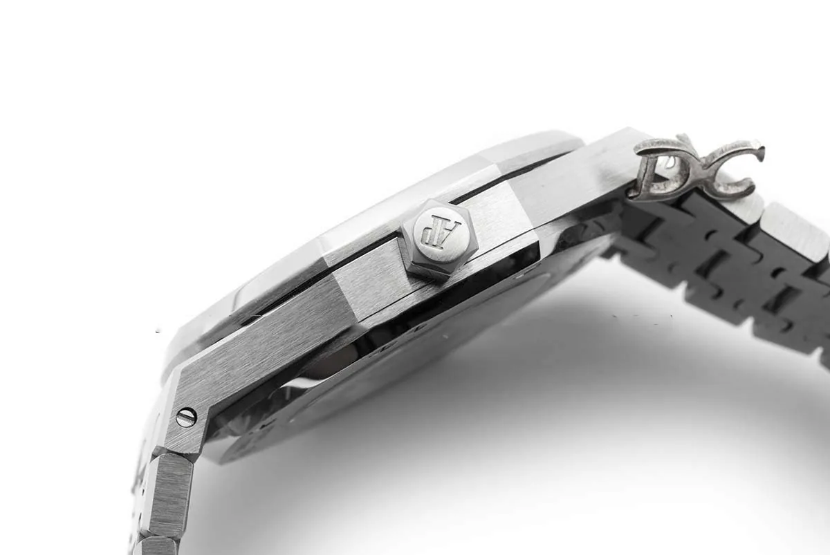 Royal Oak 15400 Stahl weißes Zifferblatt – Bild 5