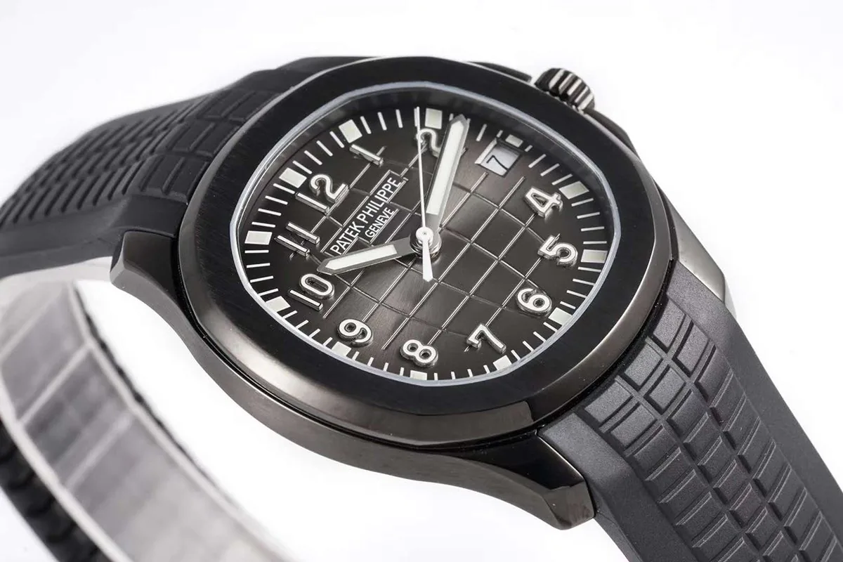 Aquanaut 5167A ‘Black Venom Limited Edition’ schwarzes Zifferblatt am schwarzen Kautschukarmband – Bild 8
