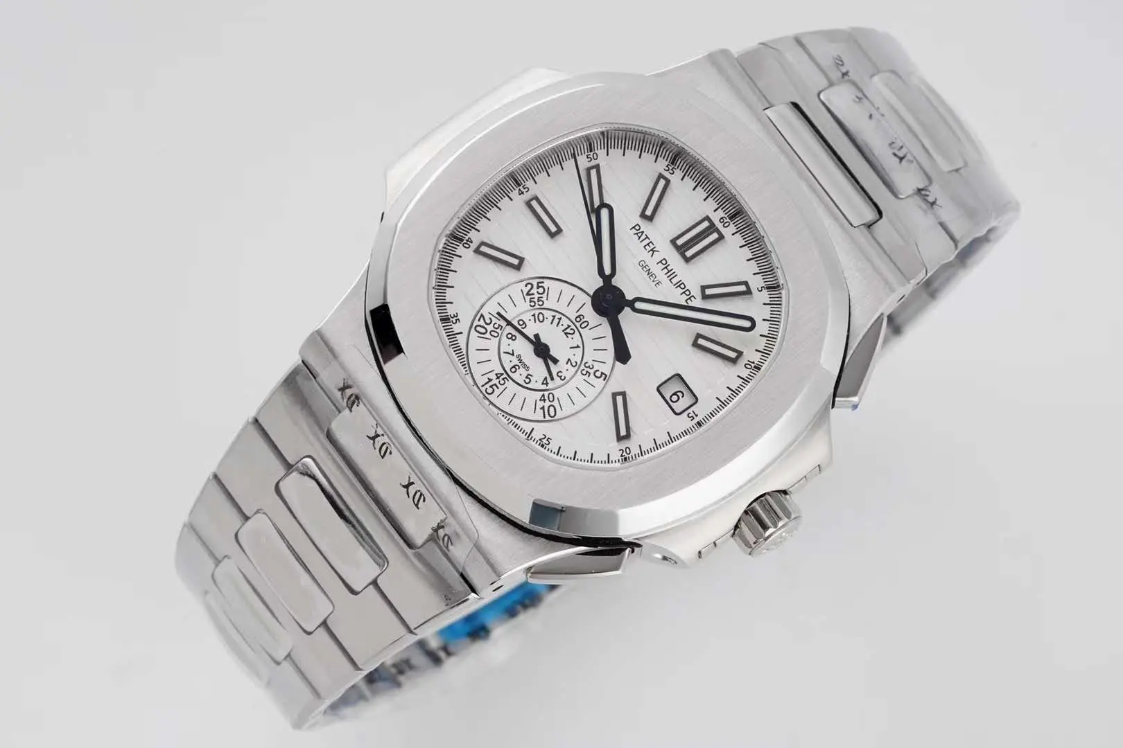 Nautilus 5980/1A-019 esfera blanca en acero - Imagen 2