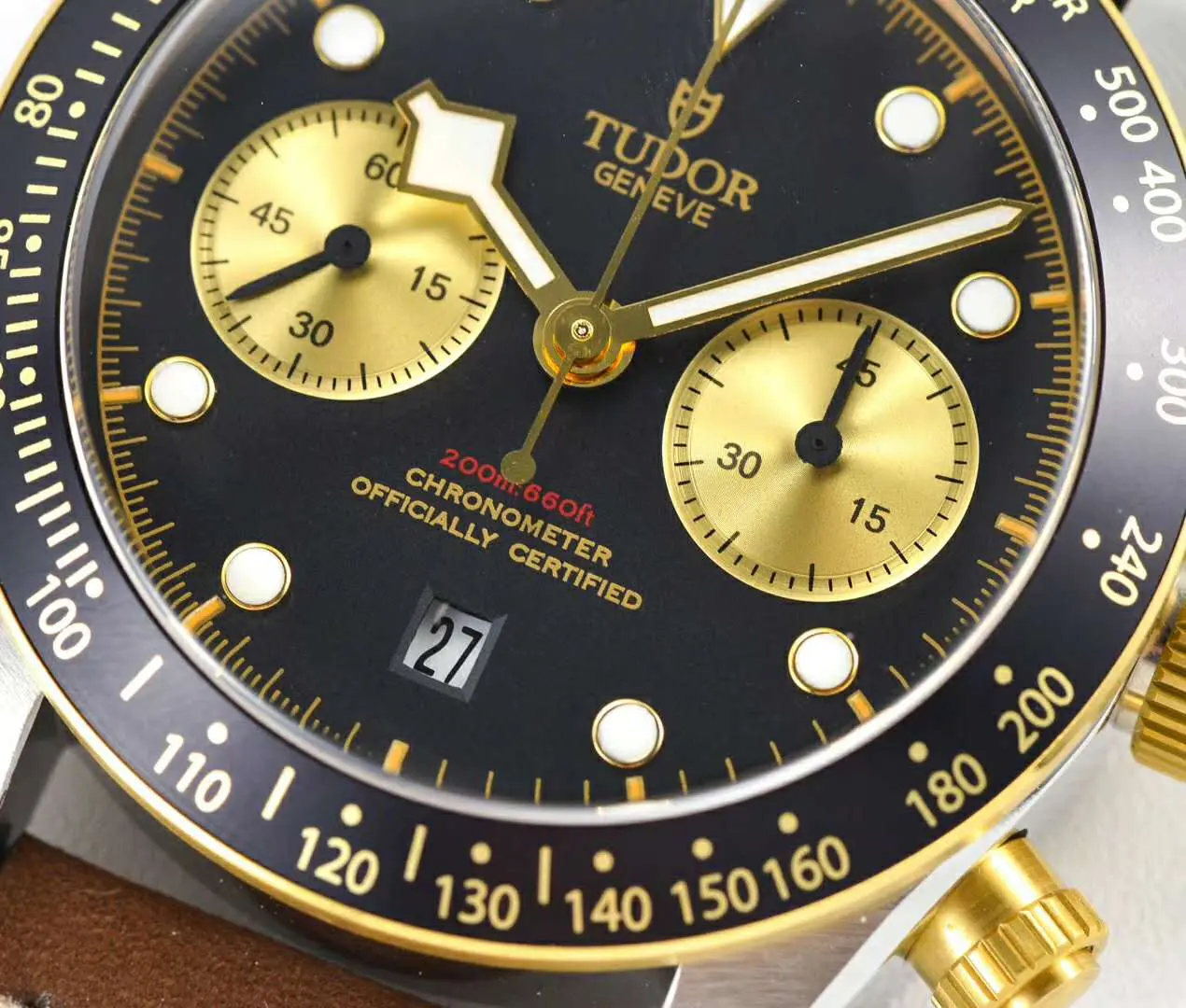 Black Bay Chrono S&G Ref: M79363N am Lederarmband – Bild 6