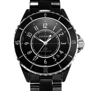 J12 céramique noire et acier Réf: H5702