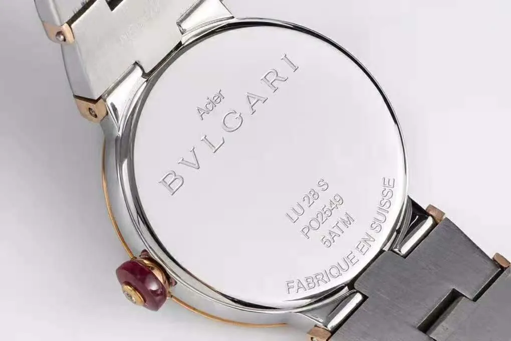 Lvcea MOP-Zifferblatt in Roségold/Stahl mit Diamantlünette – Bild 6