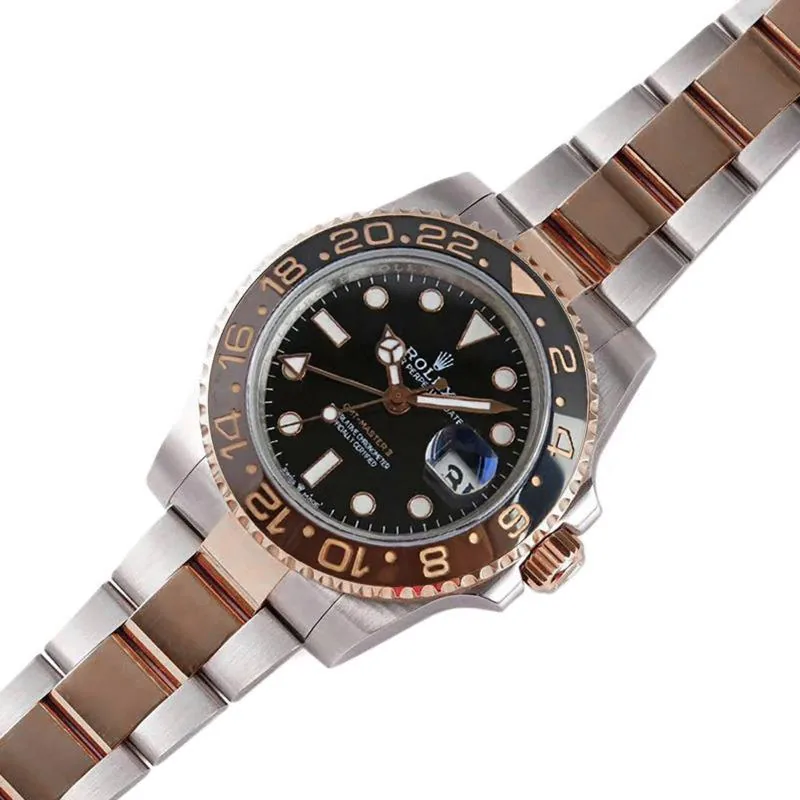 GMT Master II 126715 CHNR “Rootbeer” in oro rosa e acciaio VSF - immagine 3