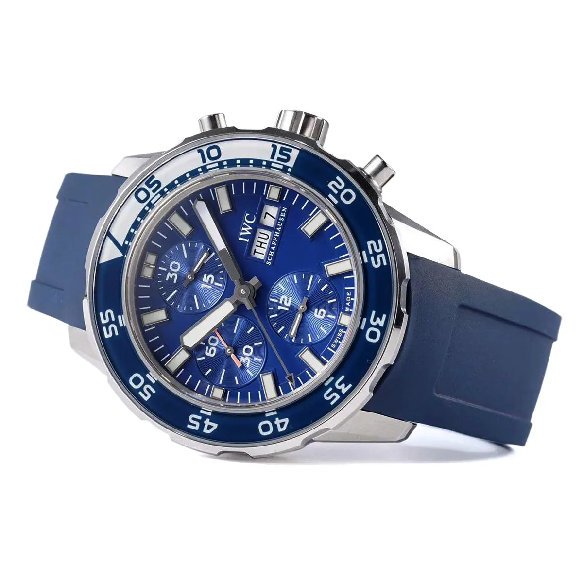 Aquatimer Chronograph IW376711 blaues Zifferblatt – Bild 3