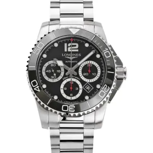 Hydroconquest Black Dial on Bracelet
