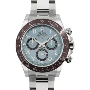 Daytona 116506 Ice Blue Dial in Platinum with Arabic Markers