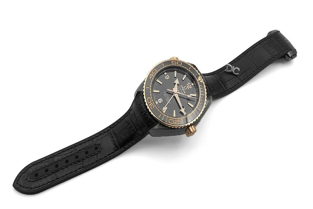 Seamaster Planet Ocean GMT “Deep Black” ceramica oro - immagine 2