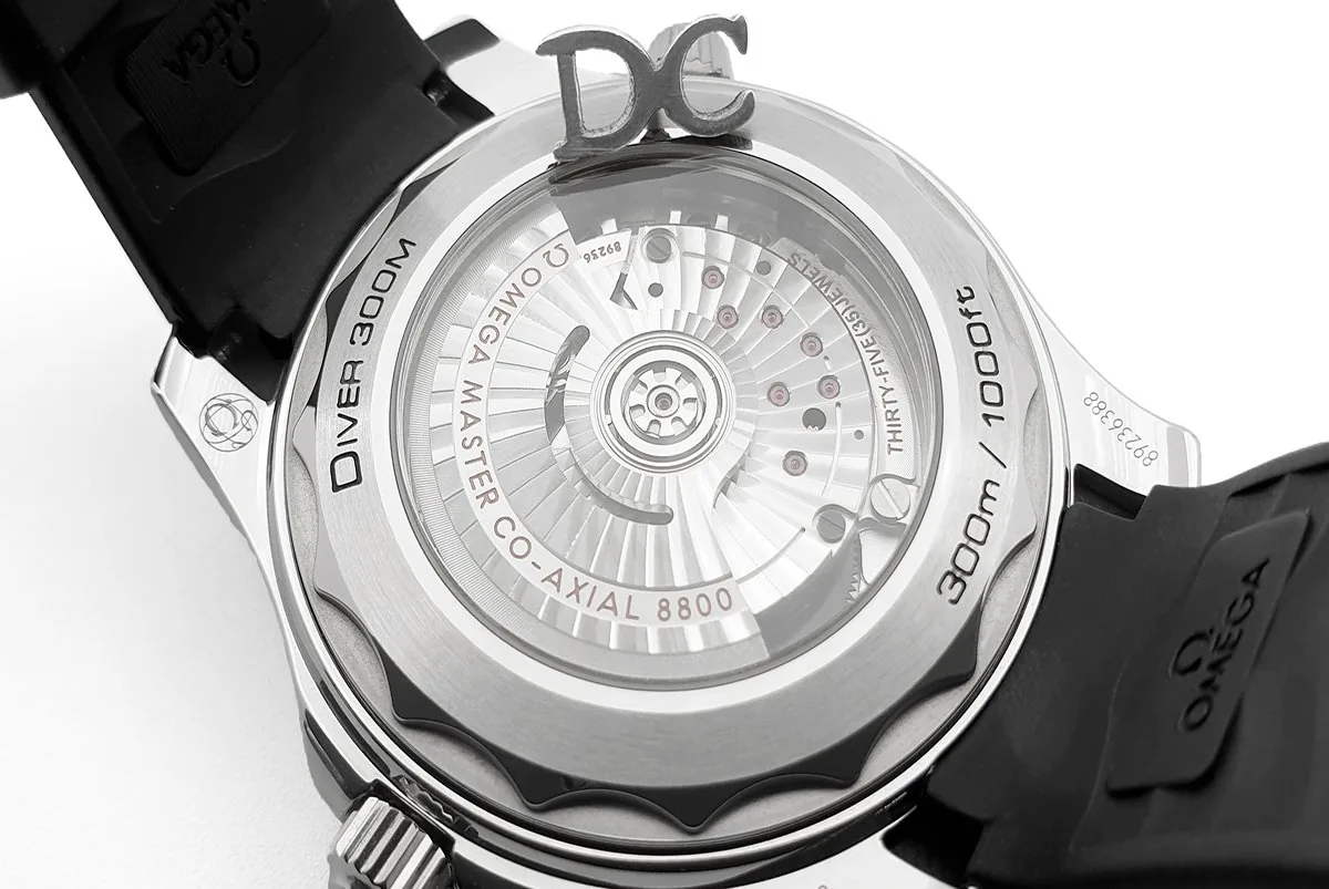 Seamaster Diver 300M Co-Axial Master Chronometer quadrante bianco su cinturino in gomma nero - immagine 5