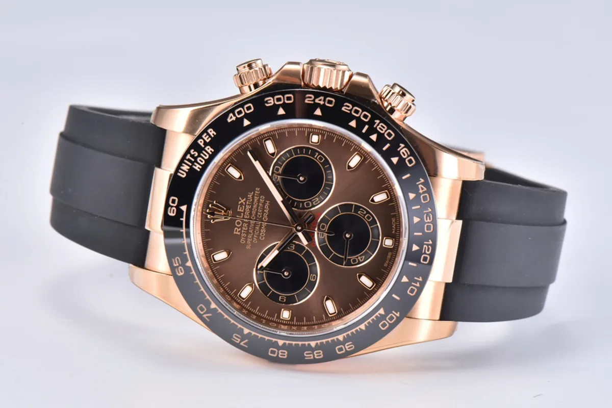 Daytona 116515LN cadran chocolat index bâtons en or Everose – Image 2