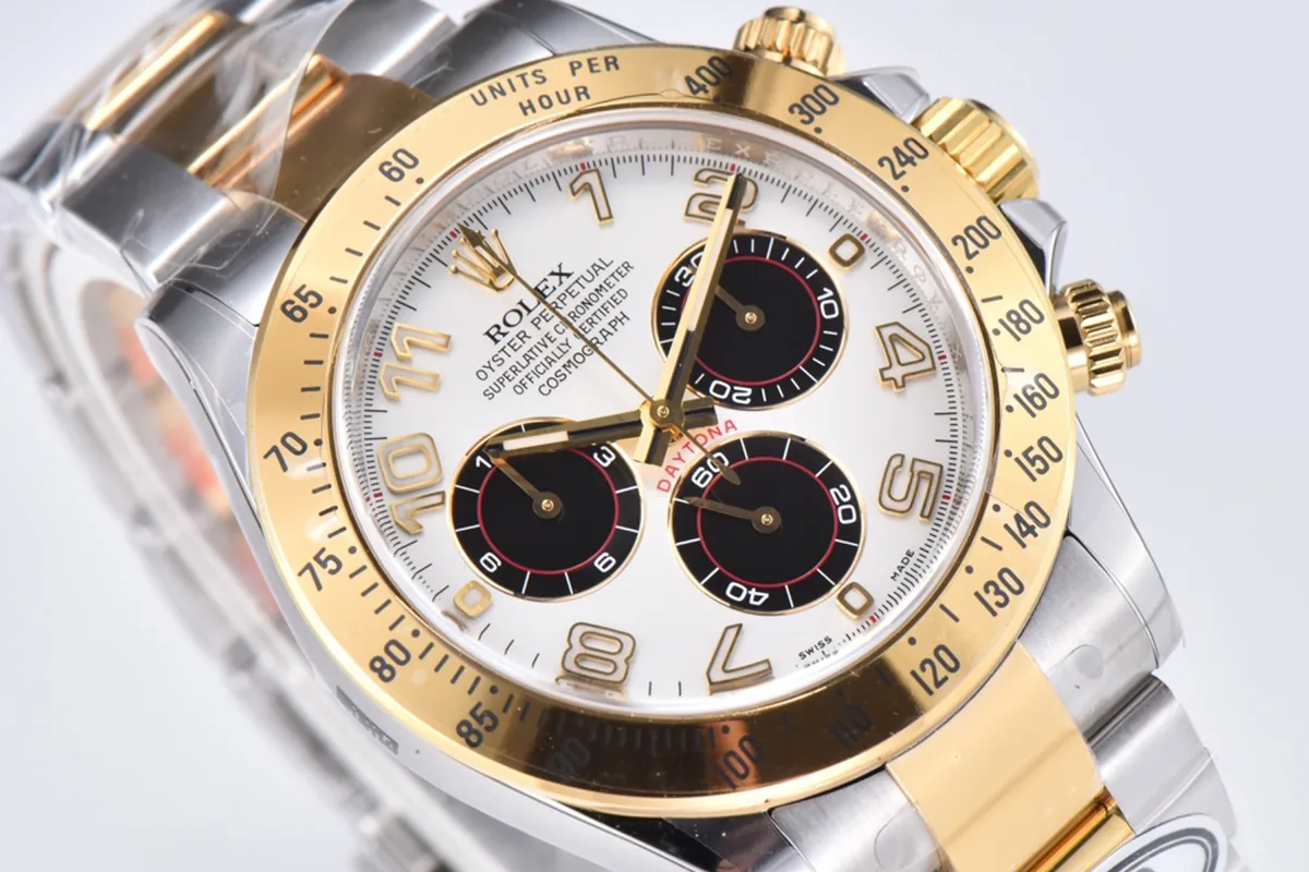 Daytona 116519 cadran blanc en or jaune – Image 3