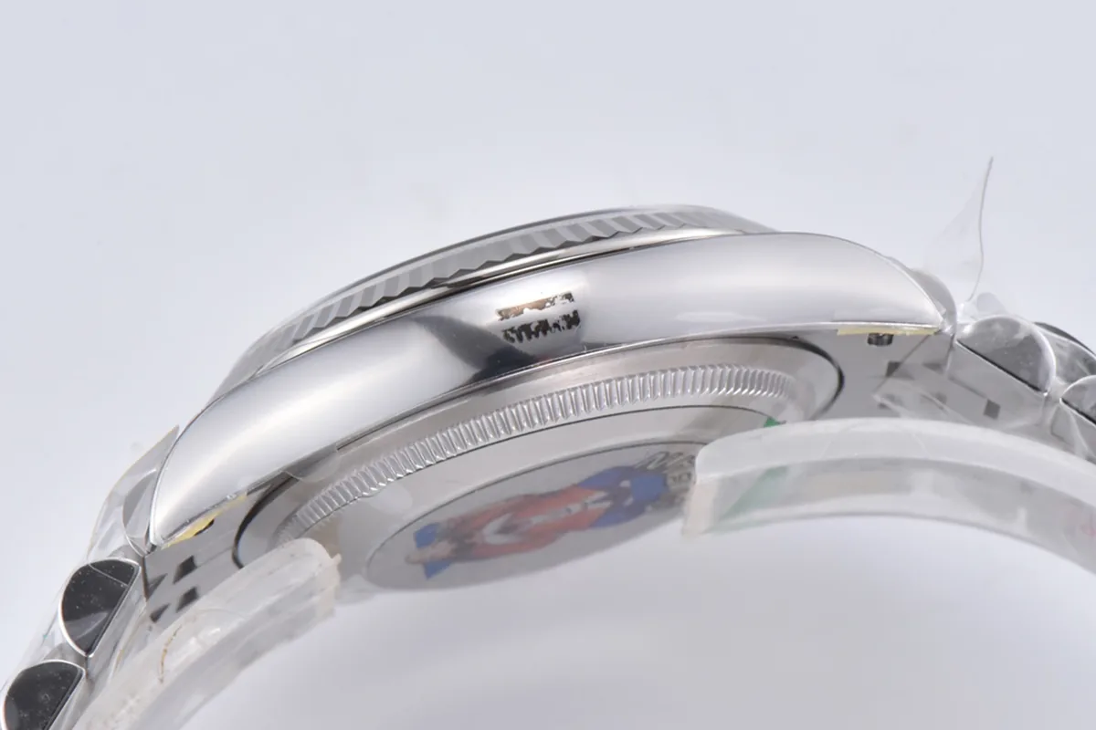 Datejust 36 126234 silbernes Zifferblatt mit Strichindizes in Stahl am Jubilé-Armband – Bild 6