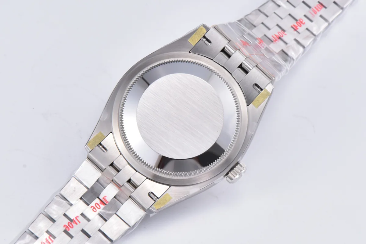 Datejust 36 126234 silbernes Zifferblatt mit Strichindizes in Stahl am Jubilé-Armband – Bild 7