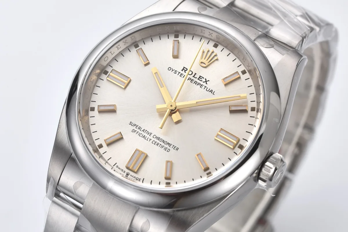 Oyster Perpetual 36mm quadrante argento 126000 - immagine 3
