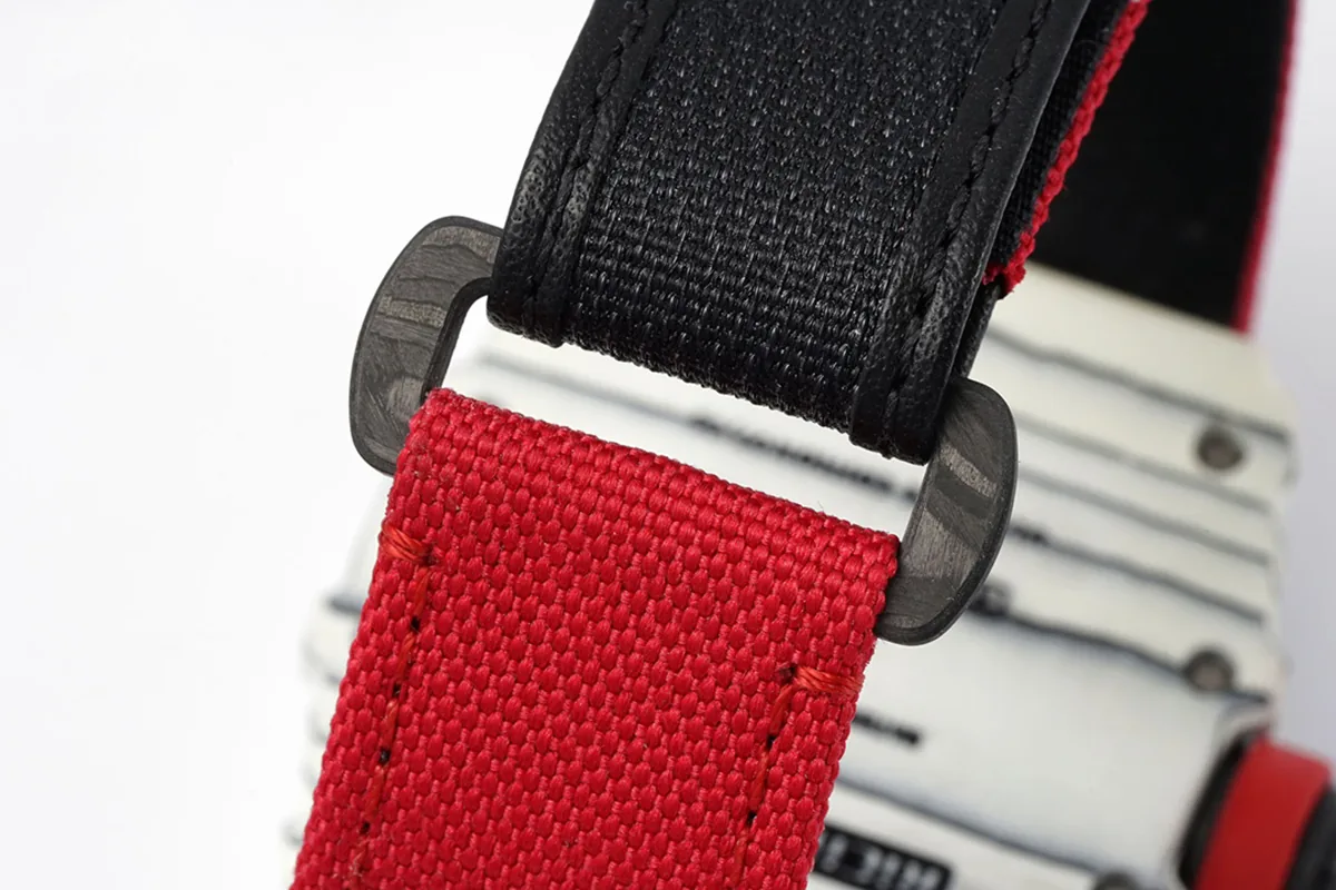 RM 035-01 Rafael Nadal weißes NTPT am roten Nylonarmband (Sonic) – Bild 9