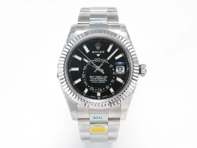 Sky-Dweller 326934 904L SS ZF 1:1 Best Edition schwarzes Zifferblatt am SS-Armband A2824 – Bild 2