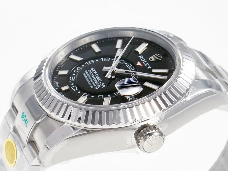 Sky-Dweller 326934 904L SS ZF 1:1 Best Edition schwarzes Zifferblatt am SS-Armband A2824 – Bild 14