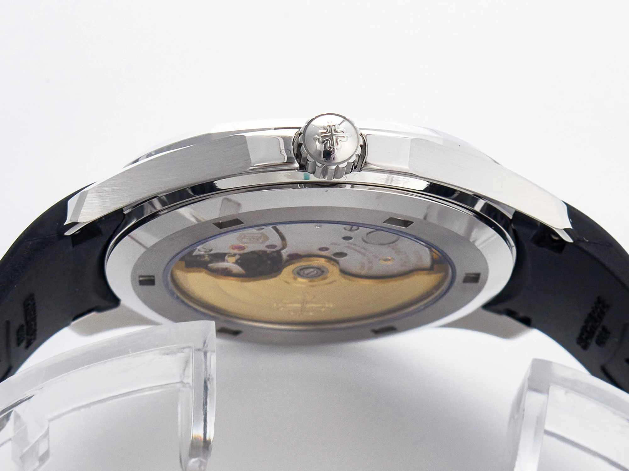 Aquanaut 5167 40mm SS 3KF 1:1 Best Edition cadran noir sur bracelet en caoutchouc noir A330 Super Clone V3 – Image 17