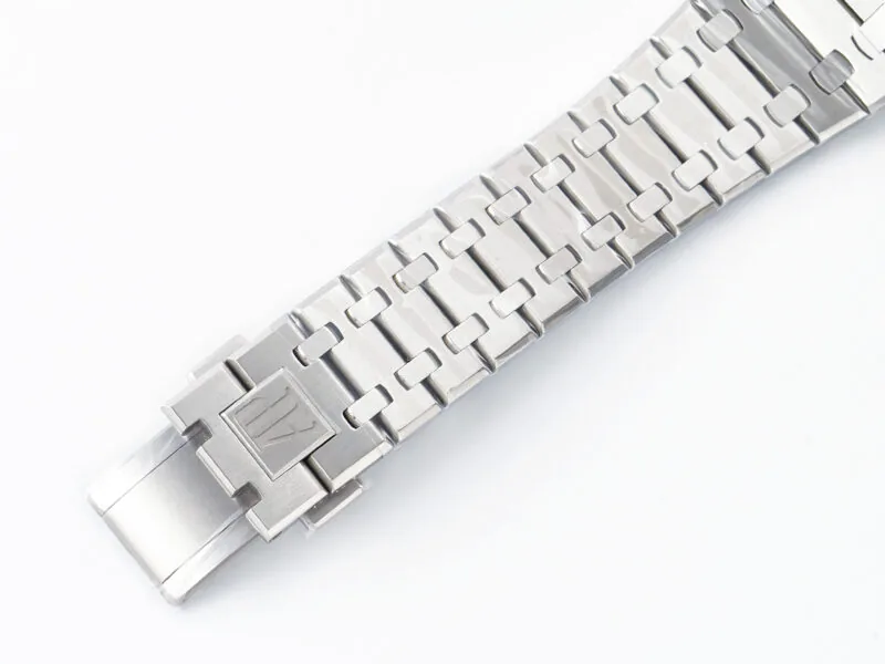 Royal Oak 41mm 15500 SS ZF 1:1 Best Edition blaues strukturiertes Zifferblatt am SS-Armband SA4302 Super Clone V3 – Bild 16