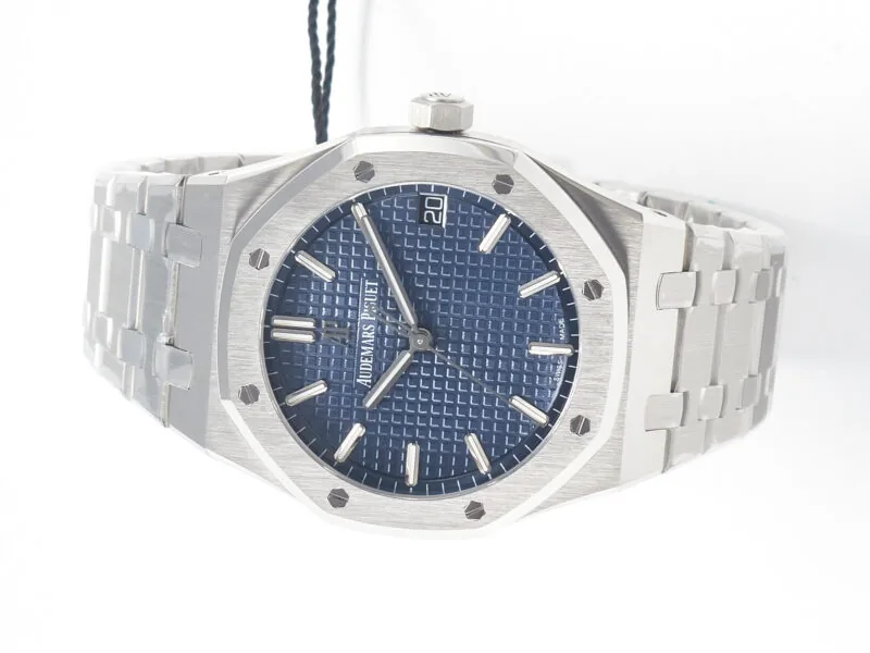 Royal Oak 41mm 15500 SS ZF 1:1 Best Edition blaues strukturiertes Zifferblatt am SS-Armband SA4302 Super Clone V3 – Bild 8