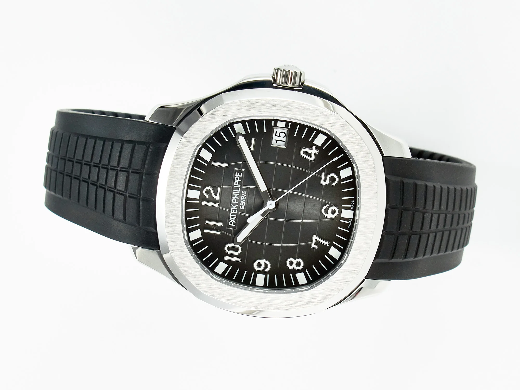 Aquanaut 5167A SS ZF 1:1 Best Edition esfera negra con correa de caucho negra A324 Super Clone(nuevo cierre) - Imagen 8