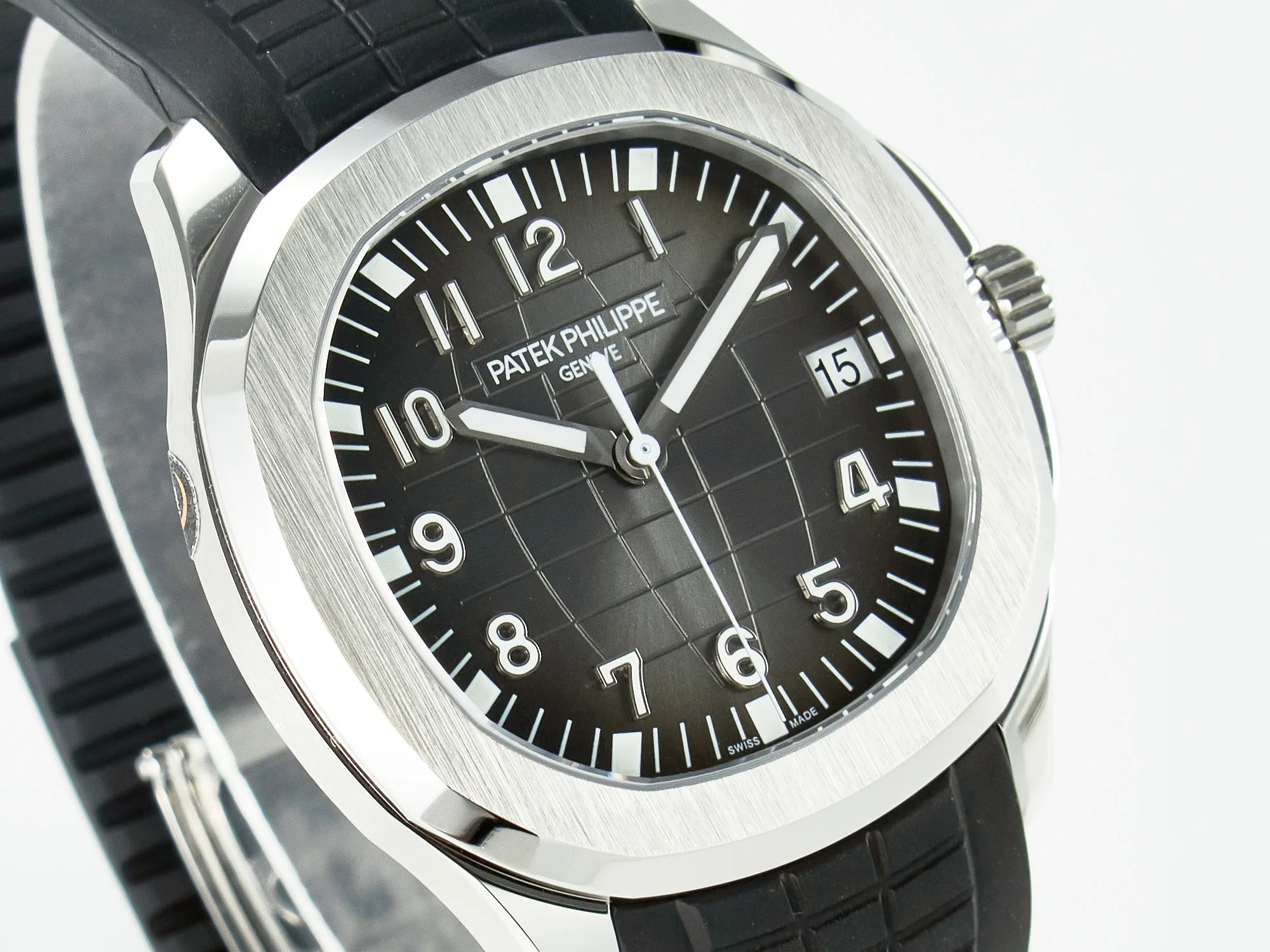 Aquanaut 5167A SS ZF 1:1 Best Edition esfera negra con correa de caucho negra A324 Super Clone(nuevo cierre) - Imagen 5