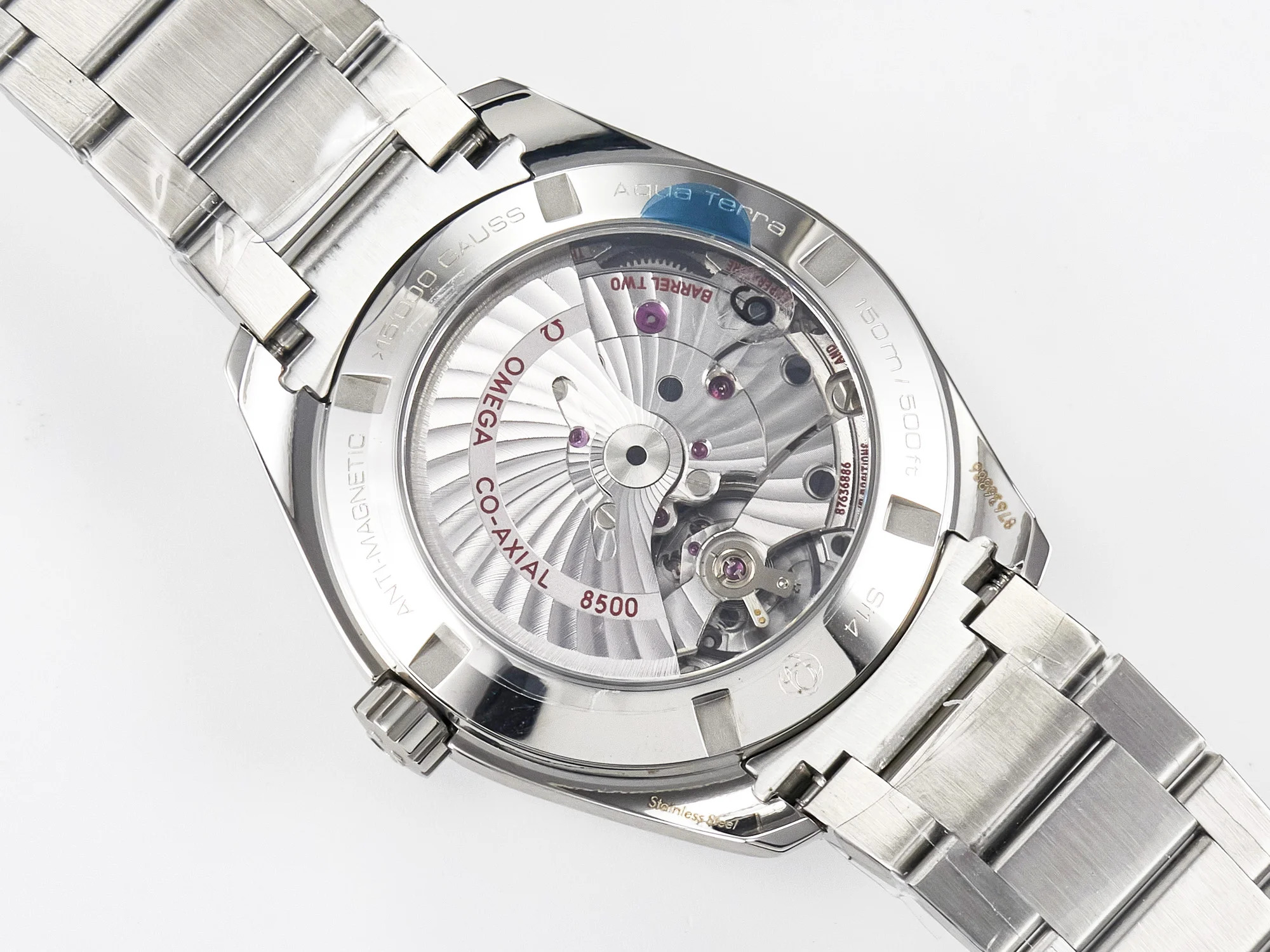 Aqua Terra 150M SS VSF 1:1 Best Edition Blue Textured Dial on SS Bracelet A8500 Super Clone