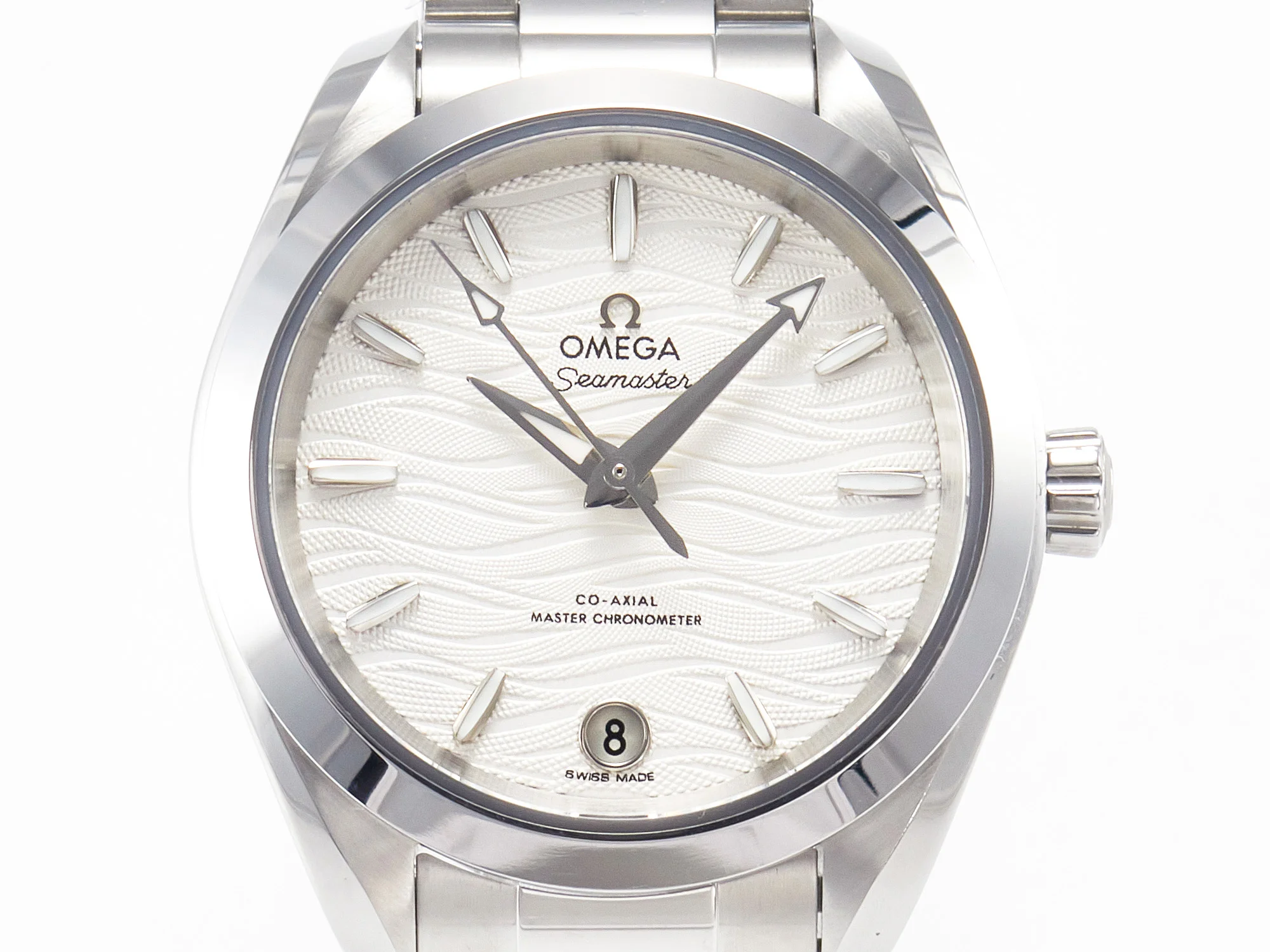 Aqua Terra 150M SS VSF 1:1 Best Edition White Dial SS Hand on SS Bracelet A8800