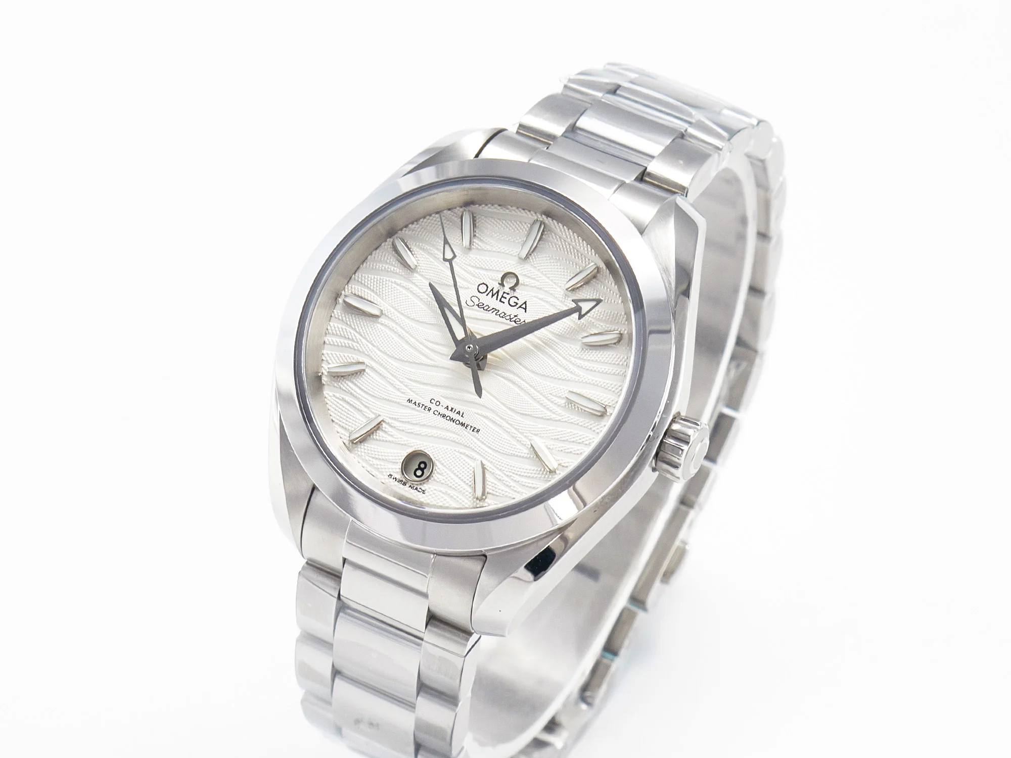 Aqua Terra 150M SS VSF 1:1 Best Edition White Dial SS Hand on SS Bracelet A8800