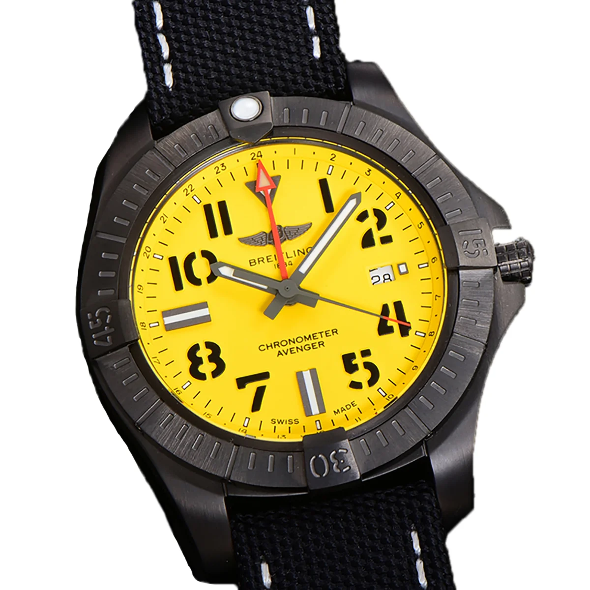 Avenger Automatic 45 Yellow Dial in PVD
