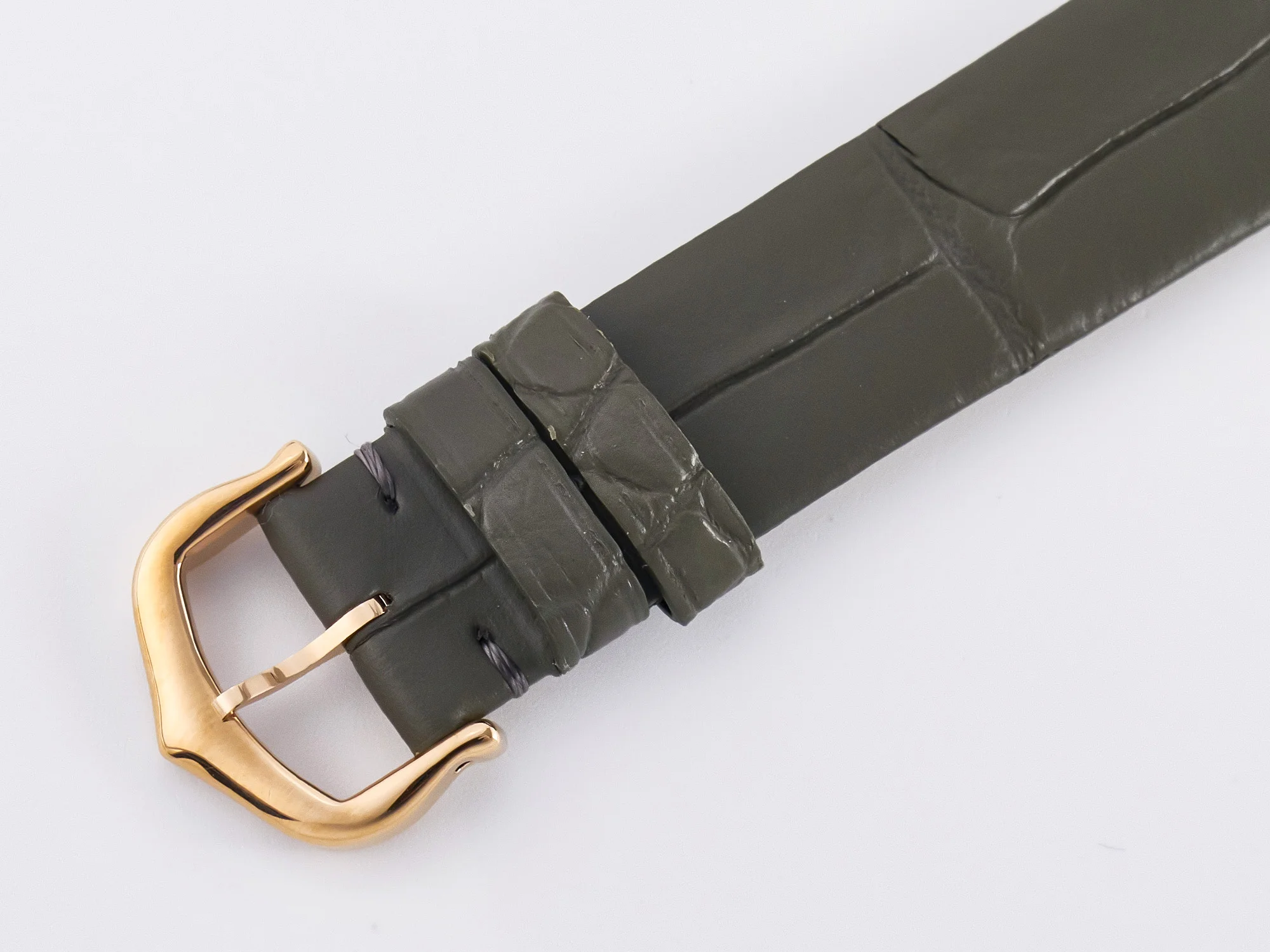 Ballon Blanc De Cartier 30mm RG DRF 1:1 Best Edition Silvered Texture Dial on Green Leather Strap Ronda Quartz