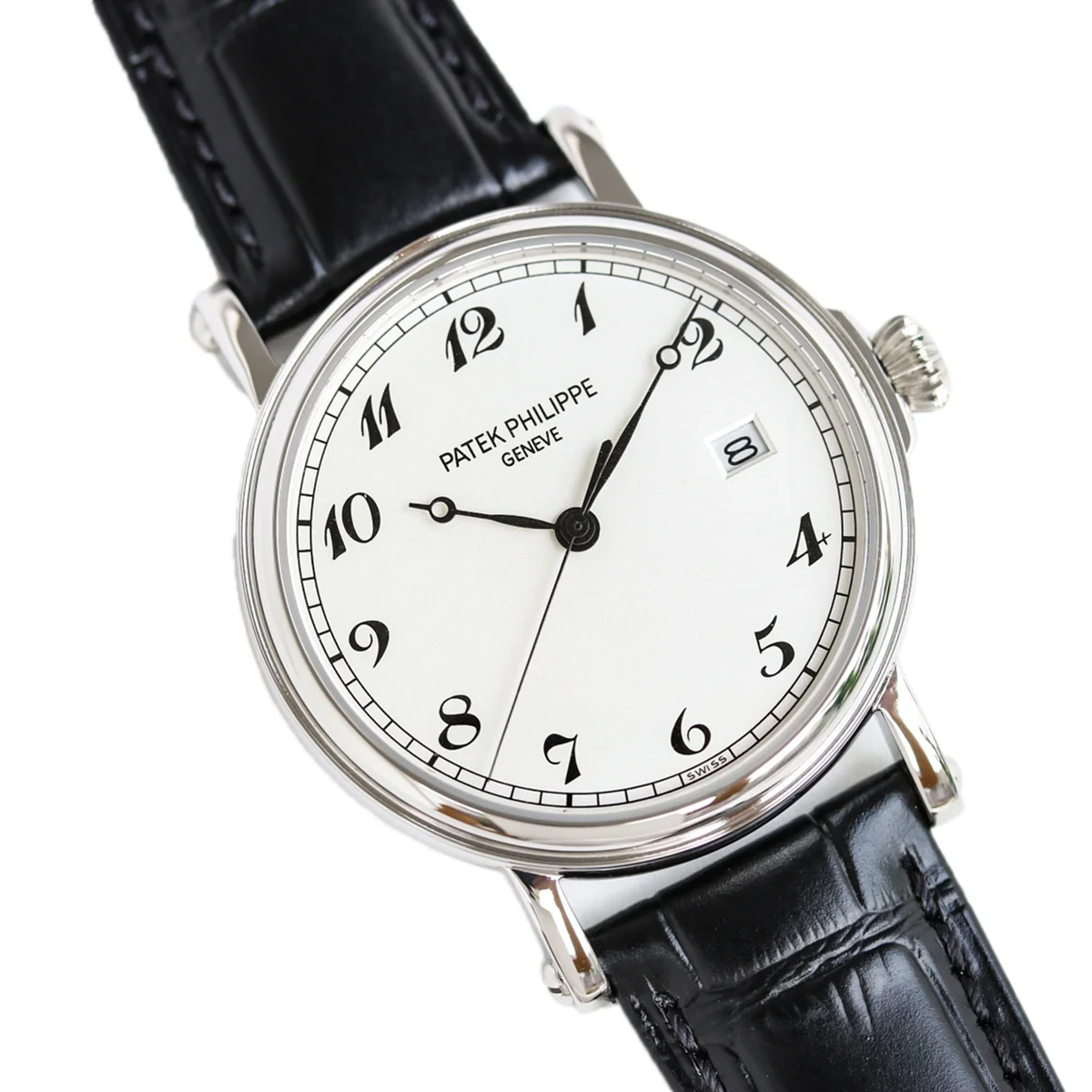 Calatrava 5153G-012 White Dial in White Gold