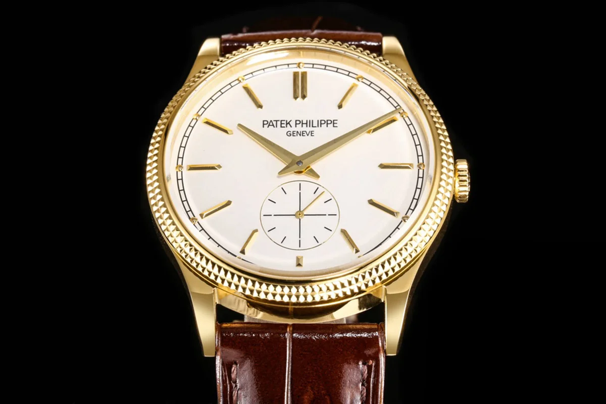Calatrava 6119R White Dial in Yellow Gold