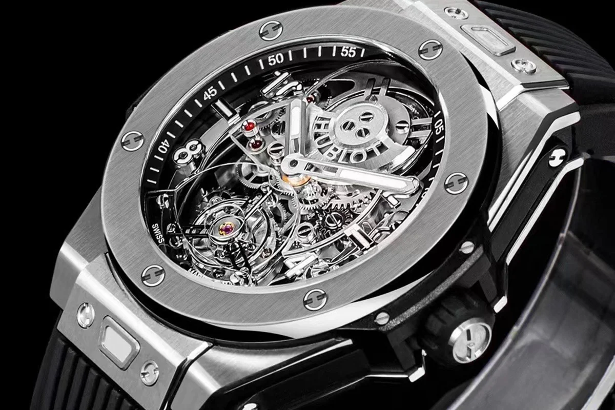 Classic Fusion Tourbillon 45mm Skeleton Dial in Steel