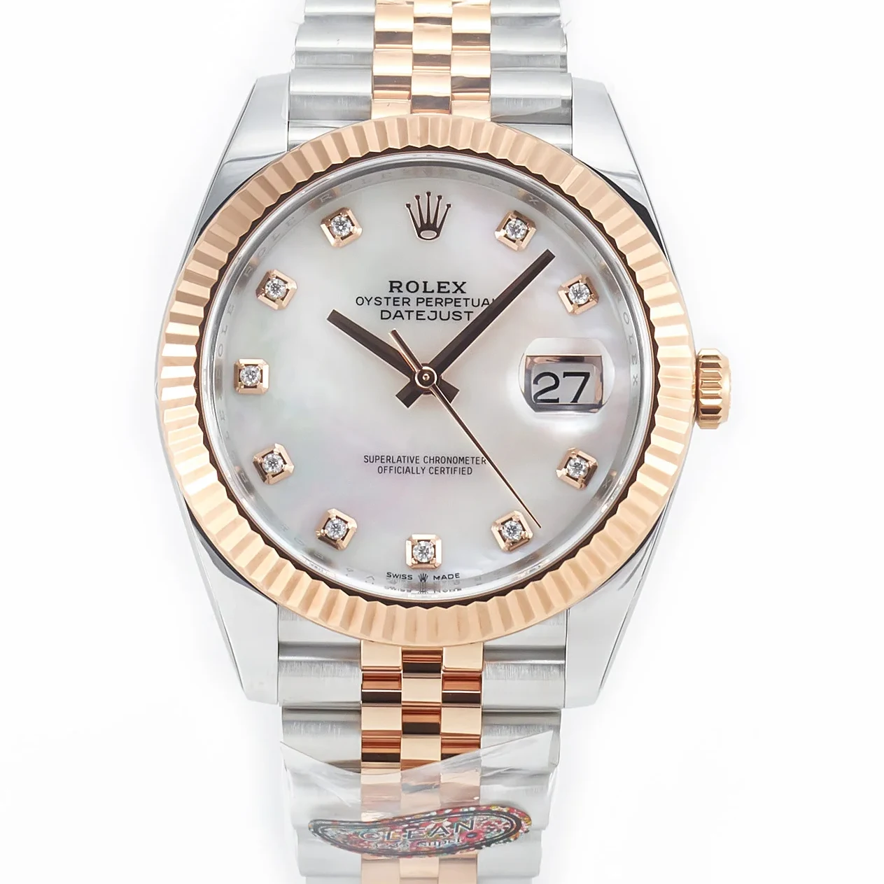 Datejust 126331 41mm 904L SS/RG Clean 1:1 Best Edition MOP Diamond Dial on Jubilee Bracelet VR3235