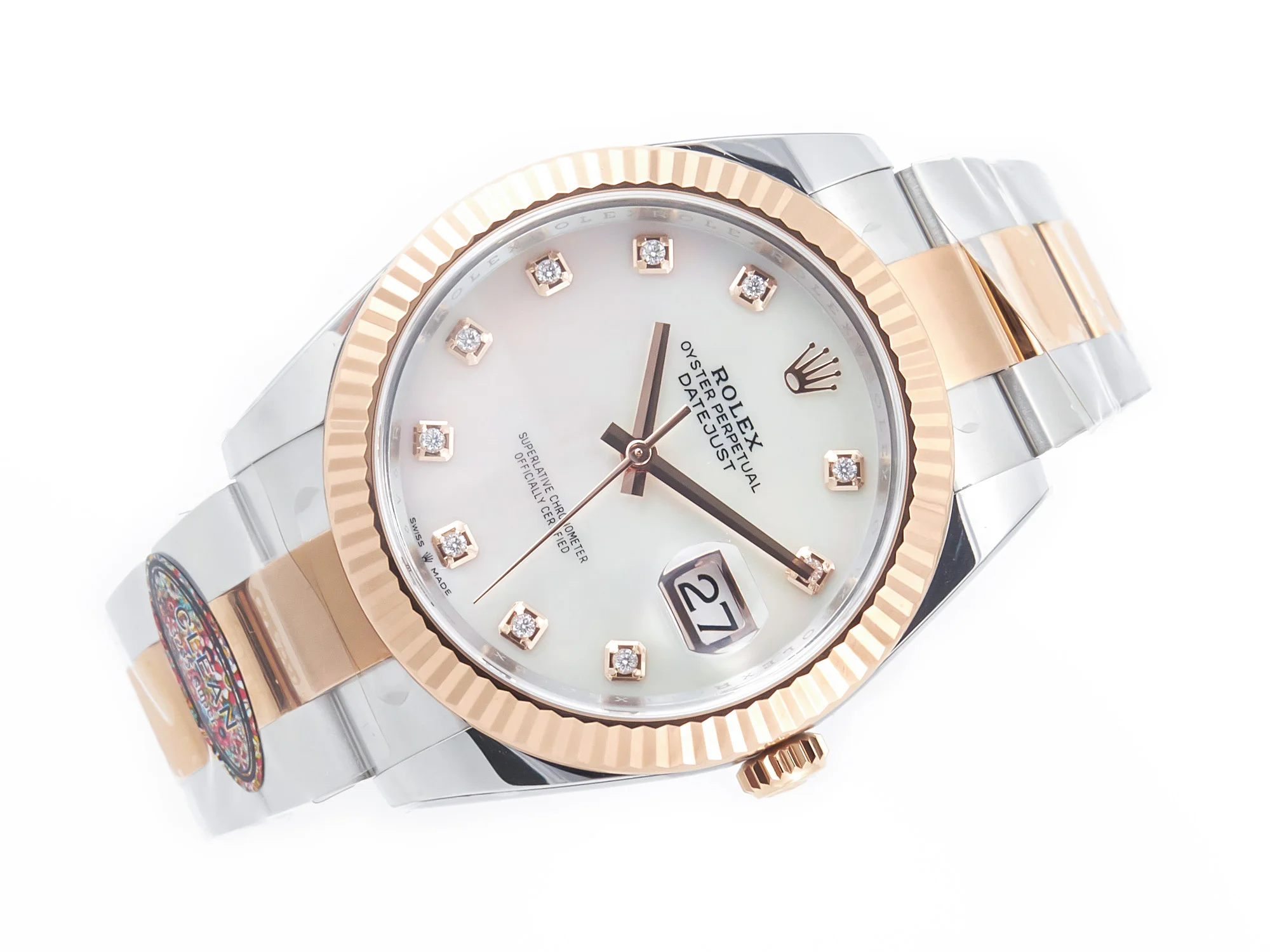 Datejust 126331 41mm 904L SS/RG Clean 1:1 Best Edition MOP Diamond Dial on Oyster Bracelet VR3235