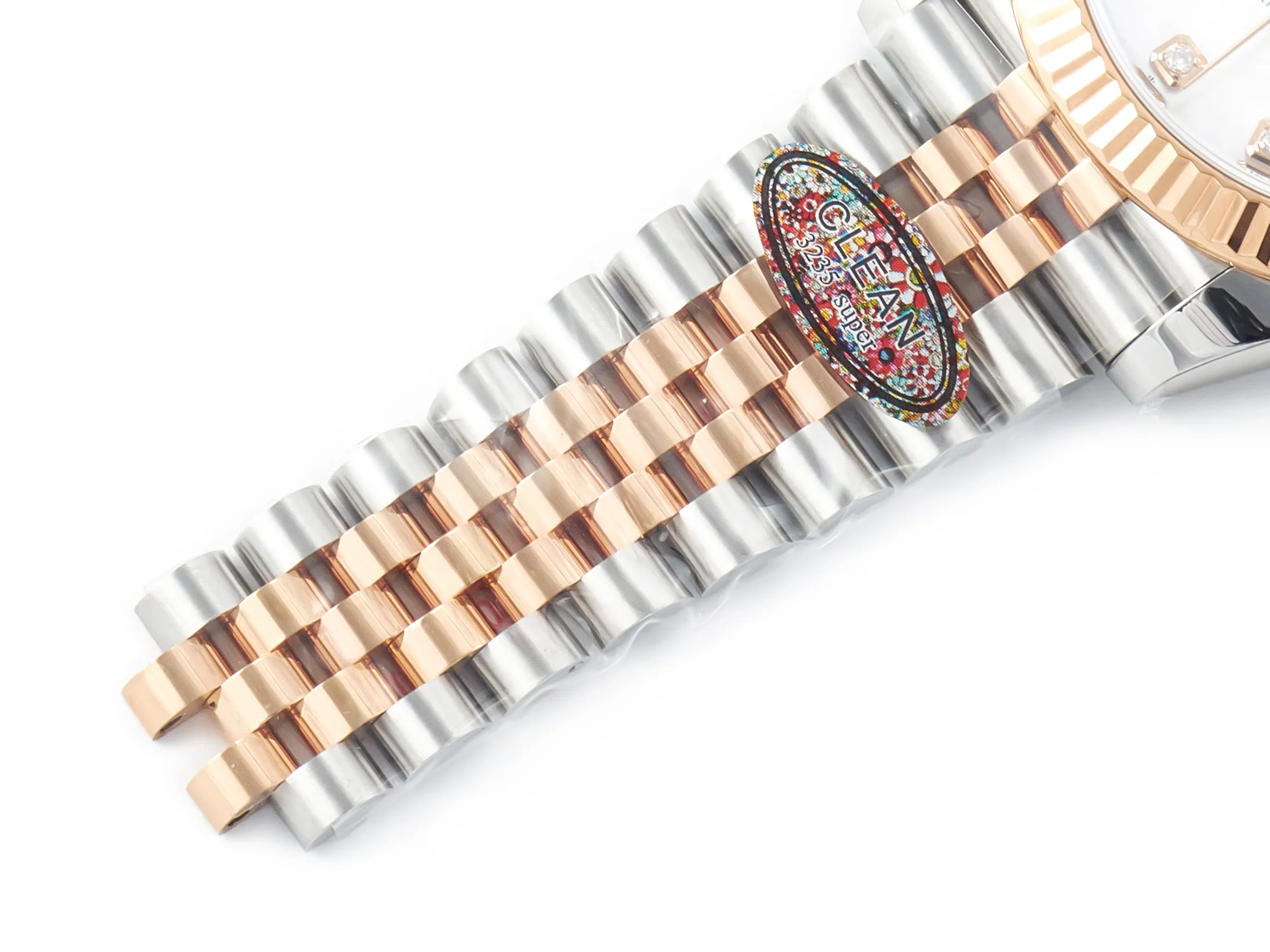 Datejust 126331 41mm 904L SS/RG Clean 1:1 Best Edition MOP Diamond Dial on Jubilee Bracelet VR3235