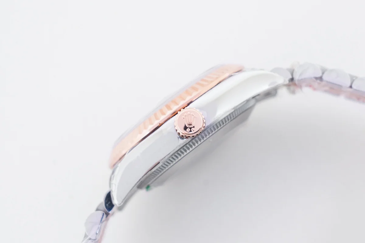 Datejust 31 278271 Silver Floral Motiff Dial in Everose Gold/Steel