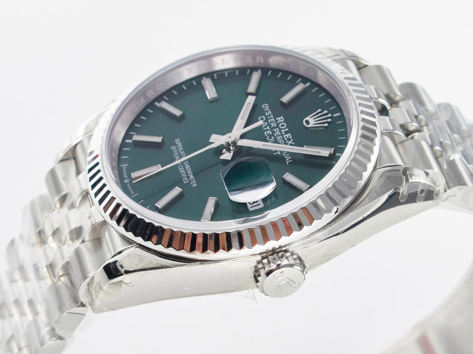 DateJust 36 126200 904L SS VSF 1:1 Best Edition Green Dial on Jubilee Bracelet VS3235
