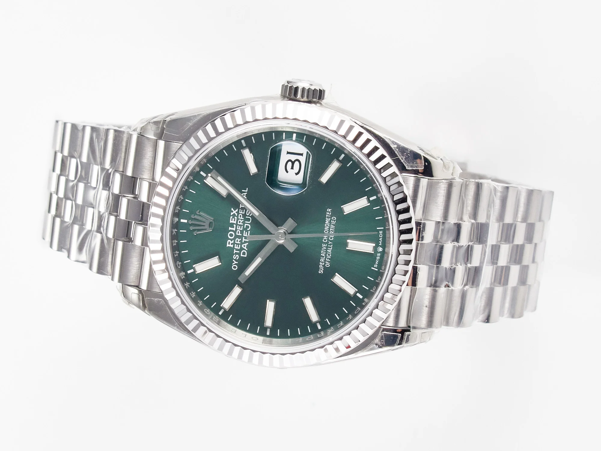 DateJust 36 126200 904L SS VSF 1:1 Best Edition Green Dial on Jubilee Bracelet VS3235