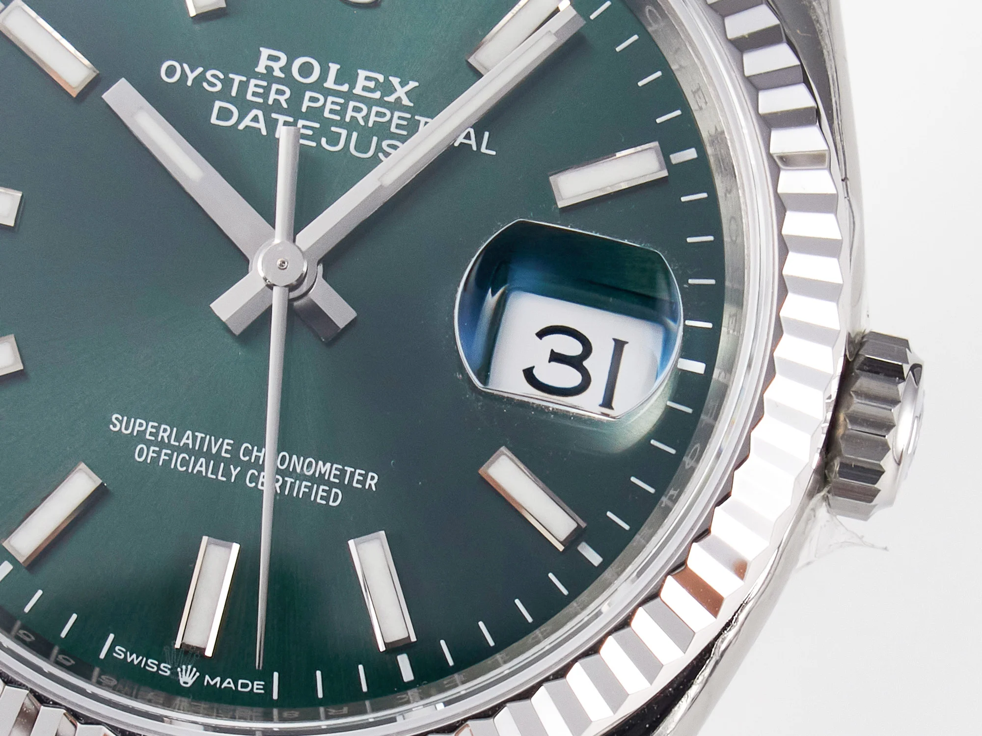 DateJust 36 126200 904L SS VSF 1:1 Best Edition Green Dial on Jubilee Bracelet VS3235