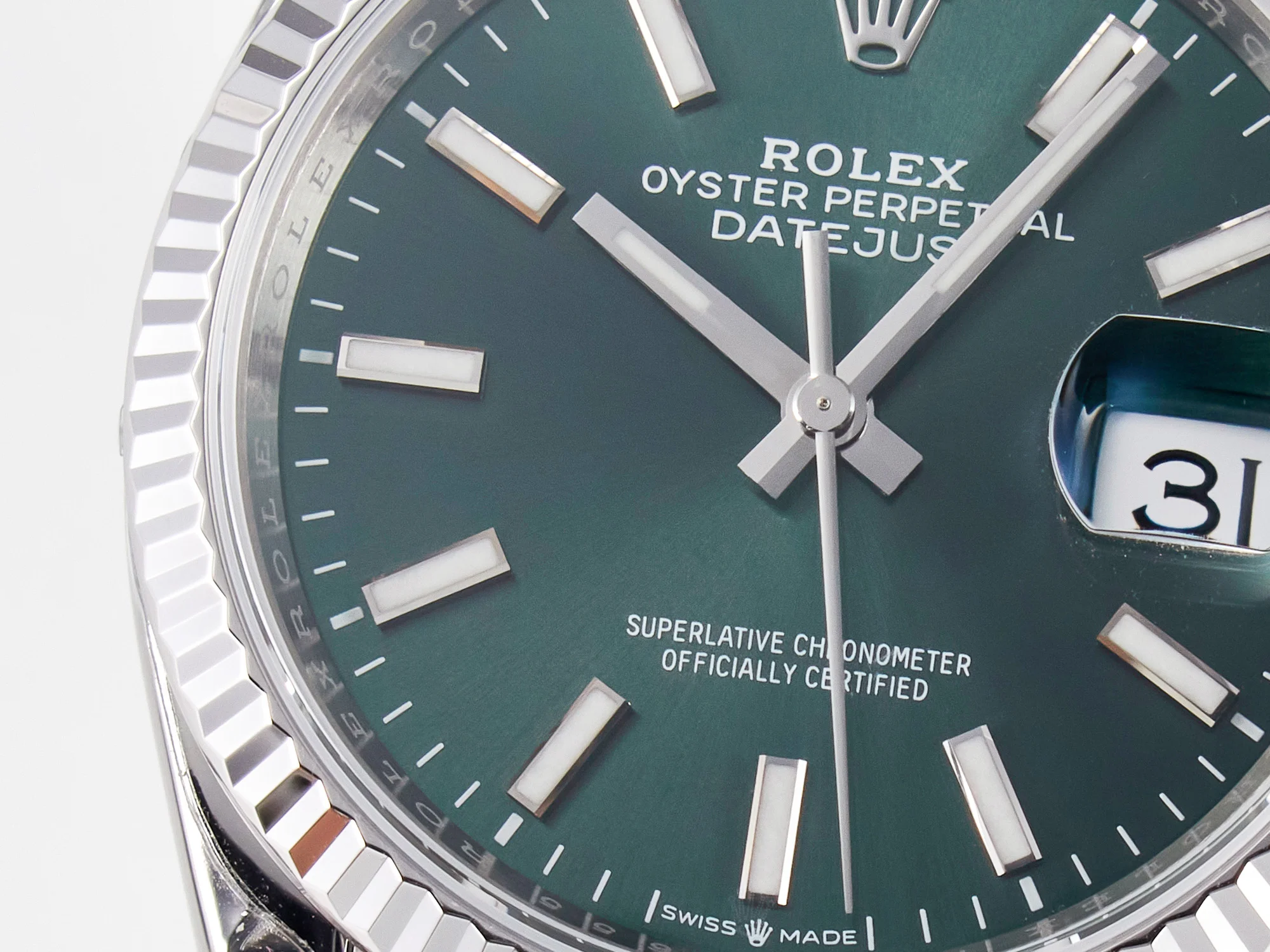 DateJust 36 126200 904L SS VSF 1:1 Best Edition Green Dial on Jubilee Bracelet VS3235