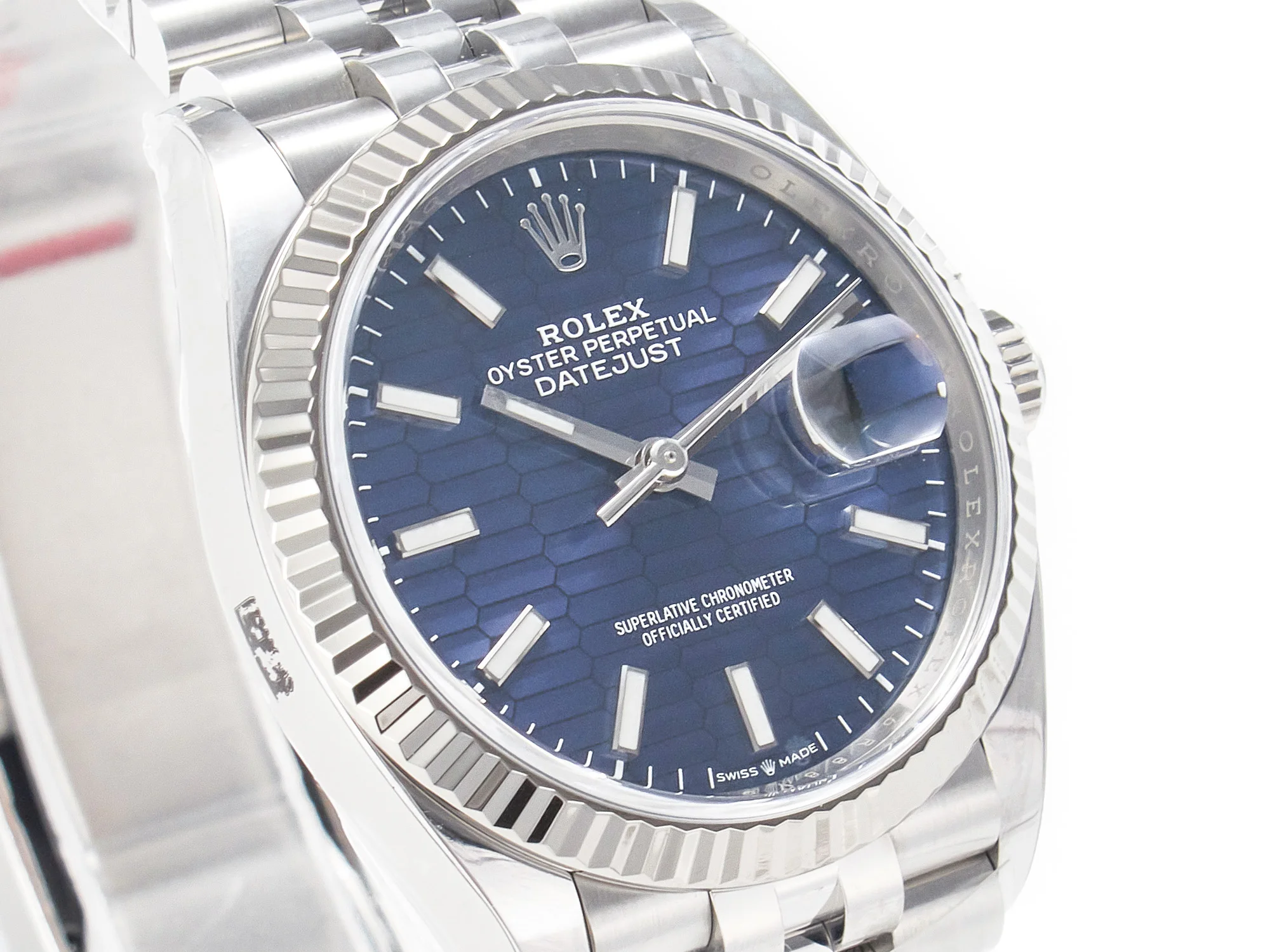 DateJust 36MM 126234 SS Clean 1:1 Best Edition Blue Fluted Dial on SS Jubilee Bracelet VR3235