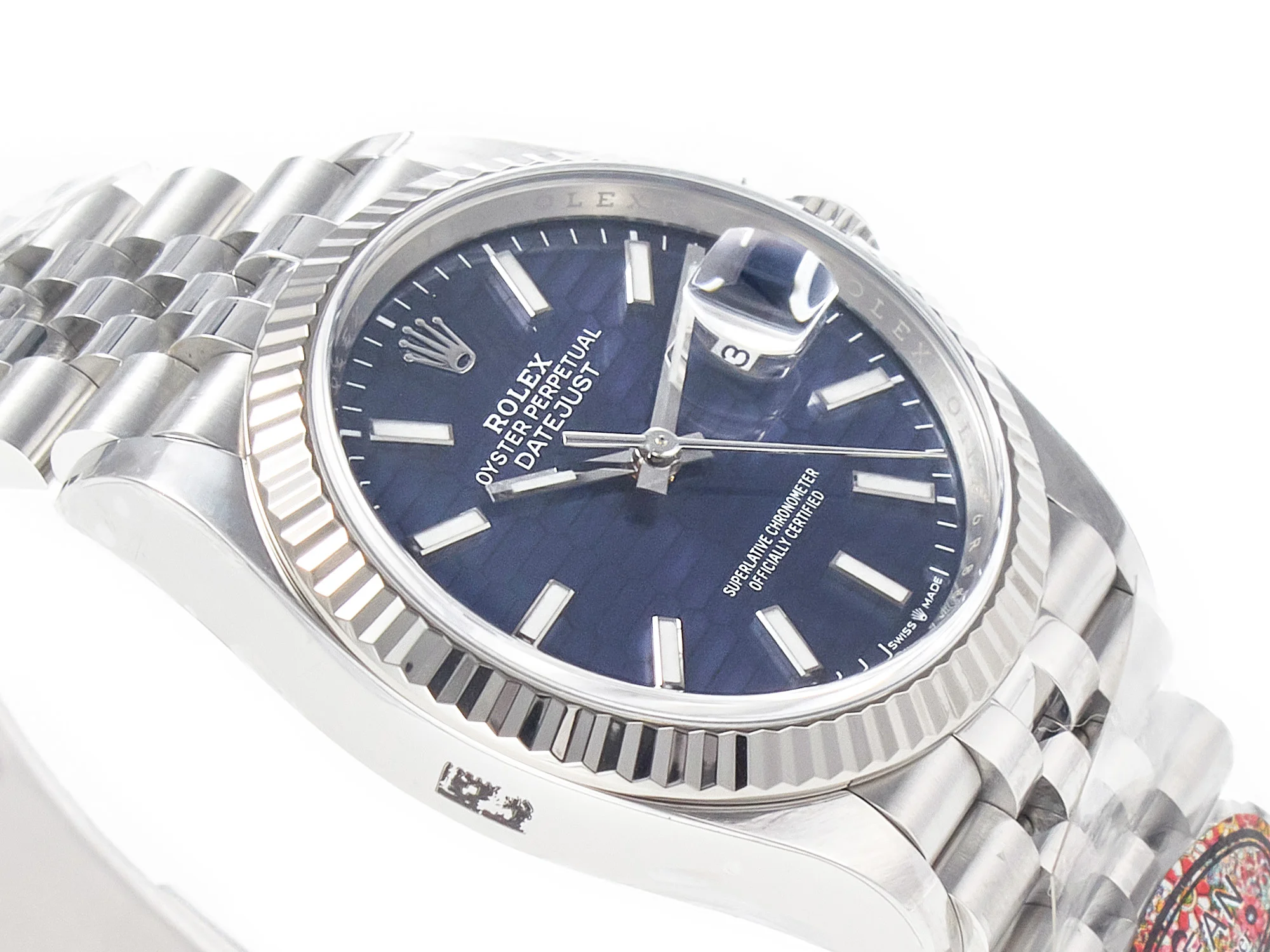 DateJust 36MM 126234 SS Clean 1:1 Best Edition Blue Fluted Dial on SS Jubilee Bracelet VR3235