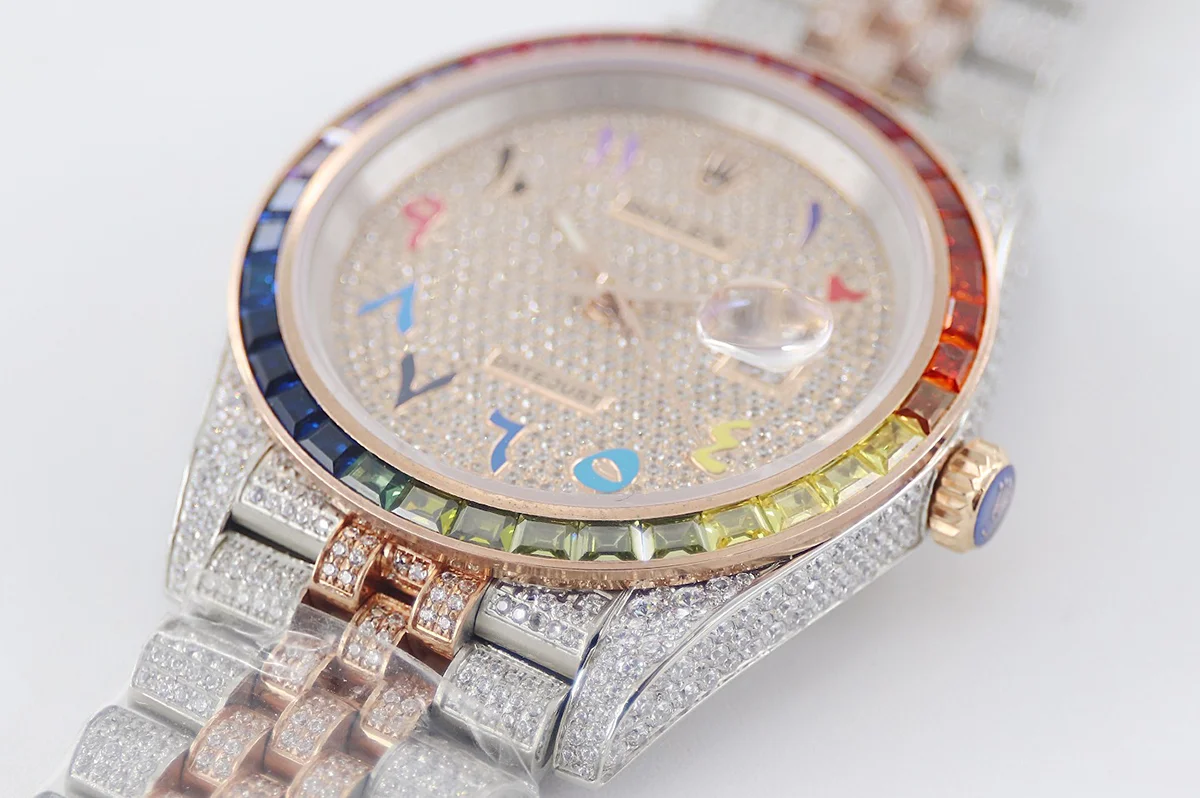 Datejust 41 126300 Diamond Dial Arabic Markers in Rose Gold on Jubilee Bracelet