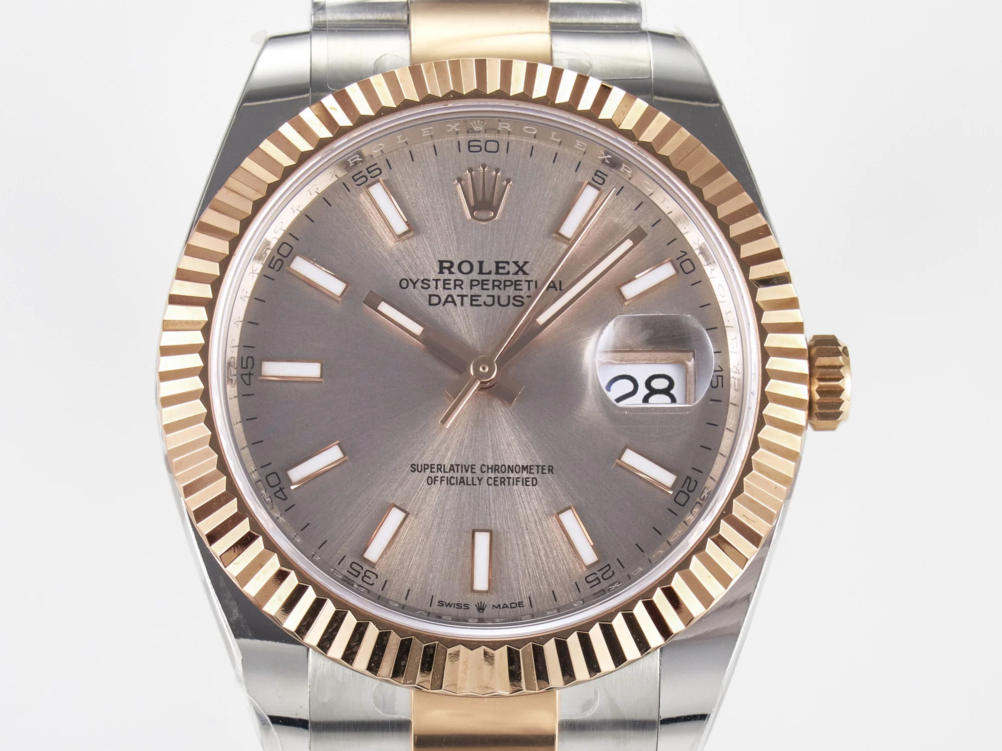 DateJust 41 126331 ARF 1:1 Best Edition 904L Steel RG Dial on SS/RG Oyster Bracelet SH3235(Gain Weight)