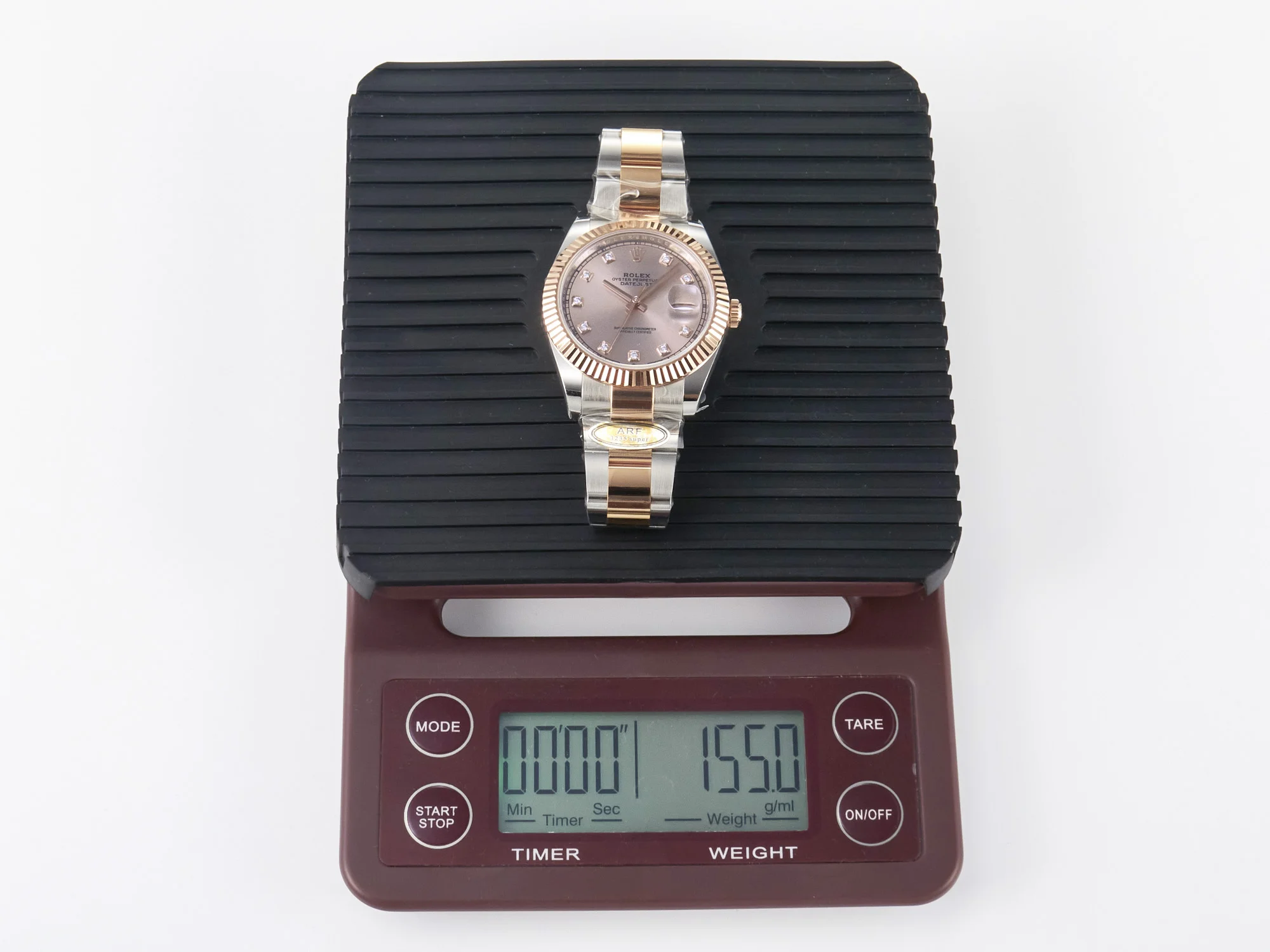 DateJust 41 126331 ARF 1:1 Best Edition 904L Steel RG Diamonds Dial on SS/RG Oyster Bracelet SH3235(Gain Weight)